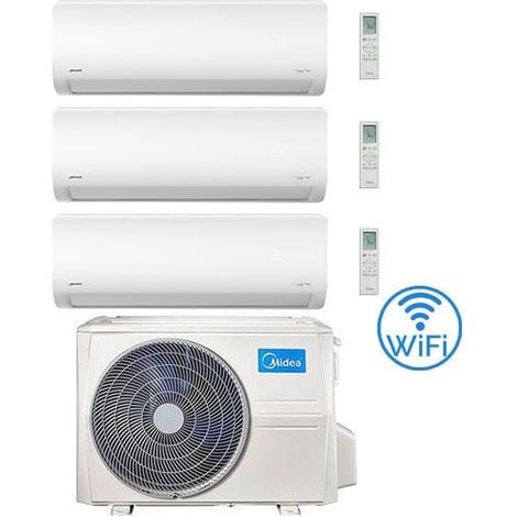 Klimaanlage Midea Xtreme WiFi R32 Trial Split 12000 + 18000 + 18000 BTU mit E.U. M5OE-42HFN8-Q INVERTER Klasse A++/A+