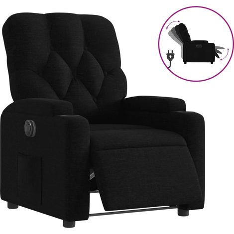 Maison Exclusive - Relaxsessel Elektrisch Schwarz Stoff