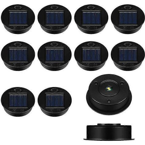 Lot de 12 pièces de rechange pour lampes solaires, panneaux solaires LED étanches pour lampes solaires-AquaForge