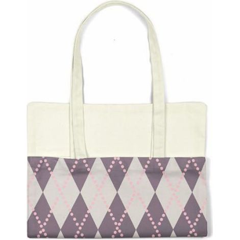 Tote bag coton réutilisable Bonamaison – sac shopping épaule 48 x 55 cm (1/4)