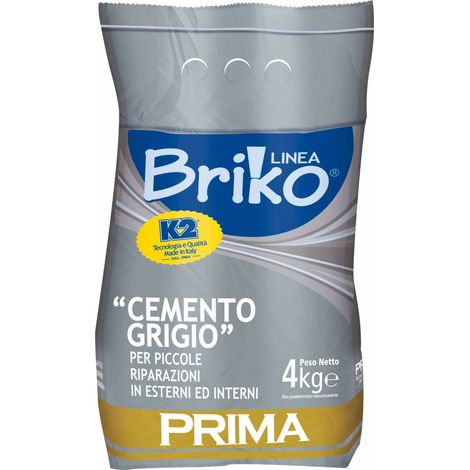4 x LINEA BRIKO CEMENTO GRIGIO DA 4 KG