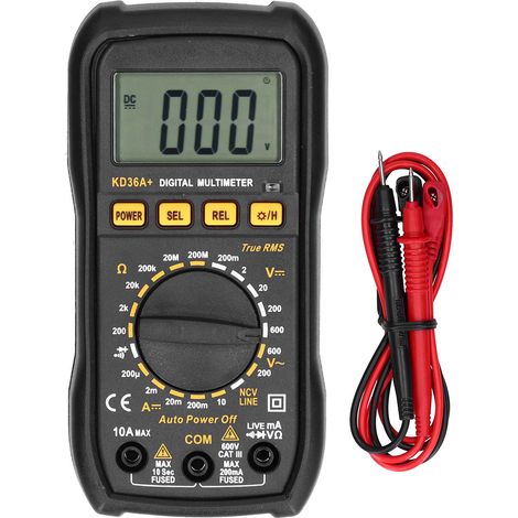 KD36A+ Multifunktions-Smart-Digital-AC/DC-Multimeter mit LCD-Display, NCV, True-RMS-Spannungs- und Strommessung (1/5)