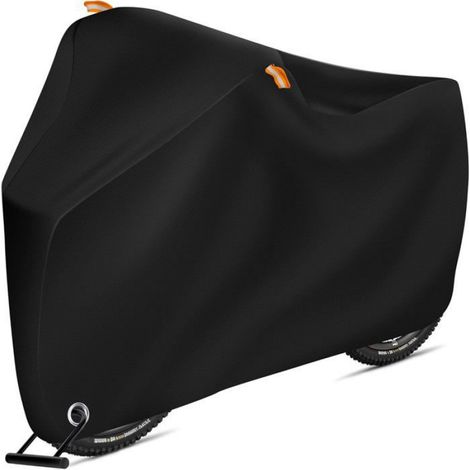 Housse de Vélo - Imperméable UV Résistante Intempéries - Pour 1 ou 2 Vélos VTT Route Ville - Noir (1/5)