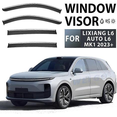 Déflecteurs de pluie et de vitres pour voiture Lixiang L6 2023-2025, 4 pièces ( ) (1/5)