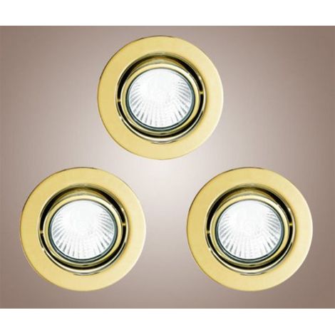 Eglo 87378 Faretto da incasso, metallo, GU10, bianco [Classe di efficienza energetica E]