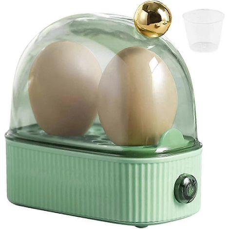 Cuiseur à œufs 2 œufs, cuiseur vapeur électrique compact, le meilleur cuiseur à œufs pour trois niveaux de cuisson : mollet, à la coque et dur - ZZY