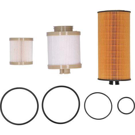 Kit Filtre Huile et Carburant Compatible Ford 3C3Z-9N184-CA pour Super Duty 6.0L Ensemble Complet avec Joints ABS (1/5)