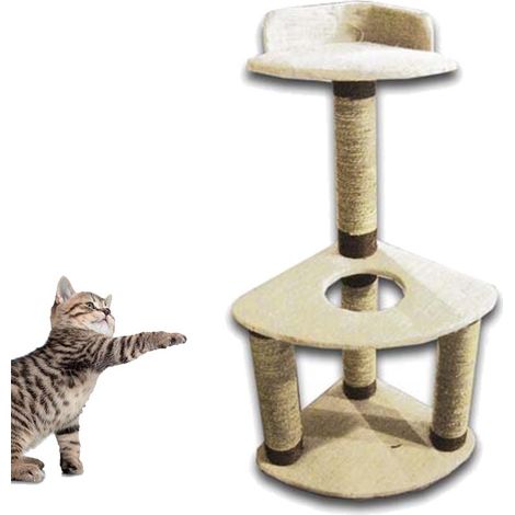 Tiragraffi per gatto altezza 93 cm in fibra naturale natural life porto cervo