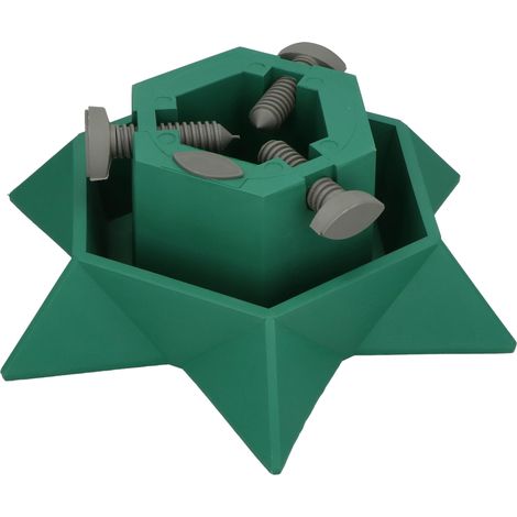 KOTARBAU® Pied De Sapin De Noël - PVC - Vert - Support Sapin De Noël - avec Réservoir Eau - Pour Sapin Jusqu’à 2 m - Stable et Durable (1/5)