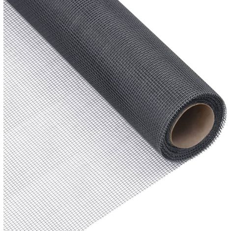 Rotolo zanzariera in fibra di vetro grigio da 120x250 cm - Per porte e finestre resistente agli strappi (1/5)