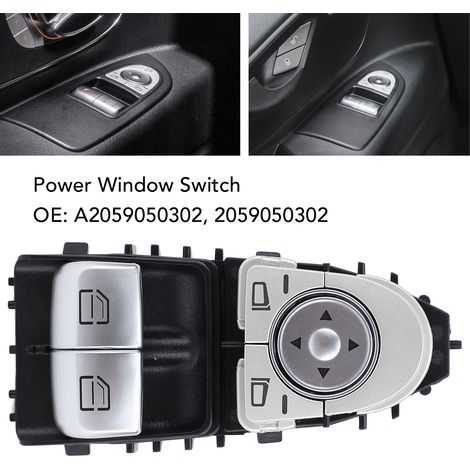 Elektrischer Fensterheberschalter links (Fahrerseite) A2059050302, für Vito W447 & C-Klasse Coupé W205 (1/5)