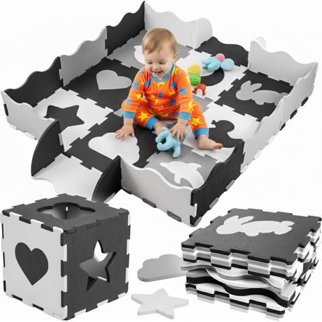 Tapis puzzle en mousse épaisse et éducative pour enfants, puzzle de sol 31 x 31 cm (1/5)