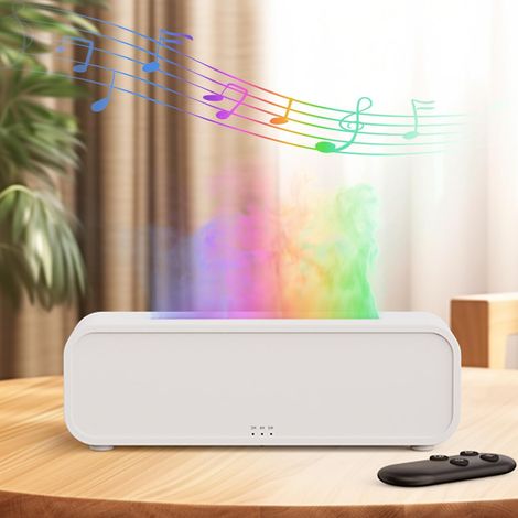 Diffuseur d'huiles essentielles 250 ml, humidificateur à brume fraîche avec 7 couleurs de lumière, télécommande et mode de synchronisation sonore, arrêt automatique pour une utilisation à domicile (Wi (1/5)