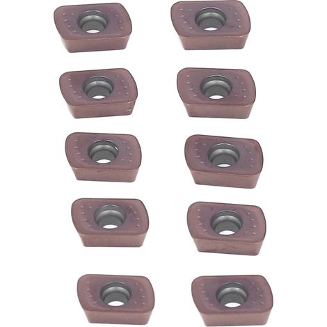 10 plaquettes carbure réversibles revêtues pour tournage fraisage tour outil coupe CNC inserts pour acier (1/5)