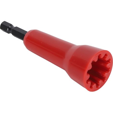 Outil de torsion de fil en ABS et fer, connecteur de fil universel à torsion pour perceuses, rouge, facilitant le travail. (1/5)
