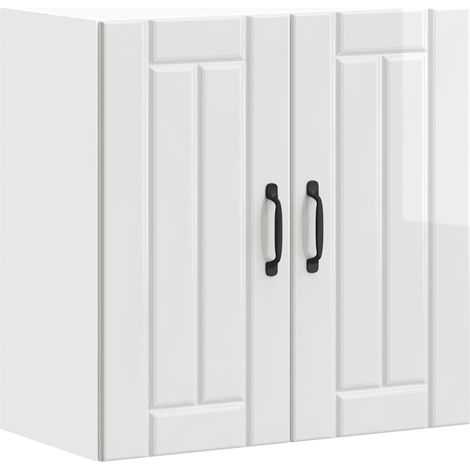Maison Exclusive - Pensile da Cucina Lucca Bianco Lucido in Legno Multistrato