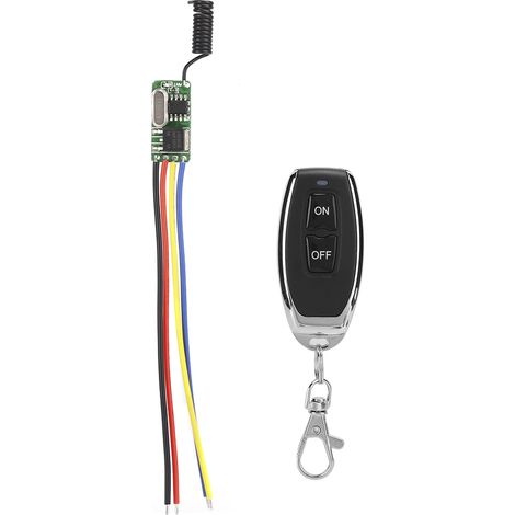 Interrupteur sans fil micro 3.7‑12V large tension pour LED et panneau modifié (1/5)