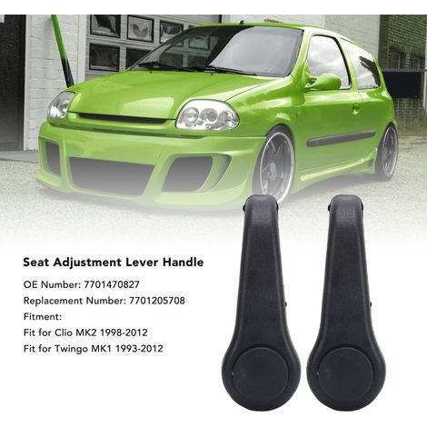 Poignée de Réglage de Siège pour Renault Clio MK2 et Twingo MK1 - Lot de 2 - ABS Premium (1/5)