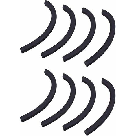 le noir Crochet d'oreille en Silicone Clip Oreille, Crochet Protecteur d'oreille Anti-Serrage Support de décompression Crochet Accessoires de Sangle d'oreille Boucle d'extension d'oreille, 4 Paires (1/5)