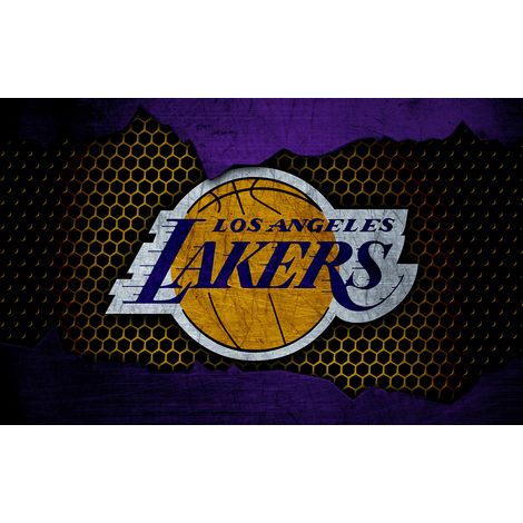 Papier peint panoramique Basket / Basket-ball - LOS ANGELES Lakers - 130 cm x 81 cm (1/2)