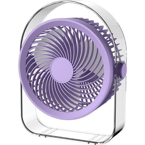 Ventilatore - Ventilatore da tavolo silenzioso - Ricaricabile tramite USB - Ultra silenzioso (20 dB) - Rotazione a 330° - Ventilatore da tavolo personale per camere da letto e uffici (1/5)