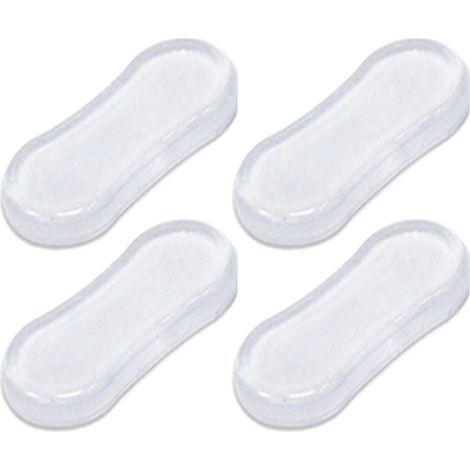 4 Tampon Universel Pour Siège De Toilette Chocs,Tampon Abattant WC Plastique Toilette Butée Lunette De Toilette Pare Choc Wc Patin Abattant Wc Adhésif Pare-chocs Patin Abattant Wc Caoutchouc
