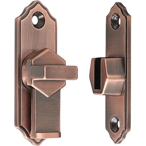 Loquet de serrure de porte à angle droit en acier inoxydable à 90 degrés pour porte coulissante (blanc), 10DAQ9A29EV7R25M9IGZXM0TOIM (blanc)