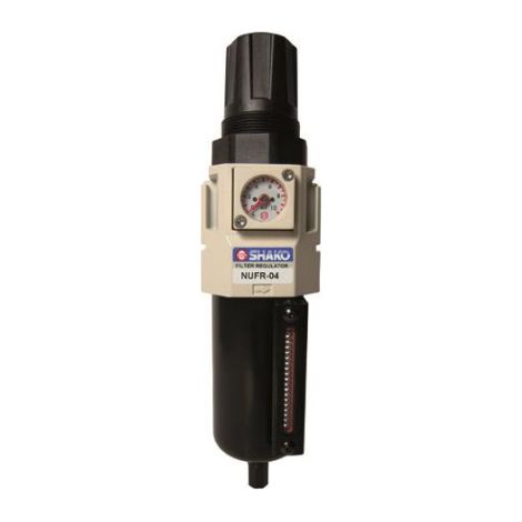 Filtre régulateur pneumatique+mano+support 3/8