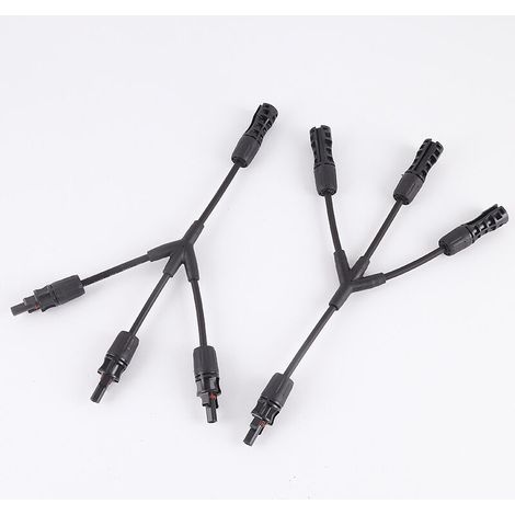 1x Solarpanel-Stecker (1 bis 3 Abzweige), MC4, langlebig und mit Hausschutz (1 bis 3) (1/5)