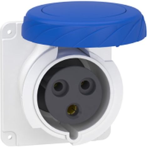 Base em rect 32A TOR 200-250V IP67 para uso exterior y alta resistencia.