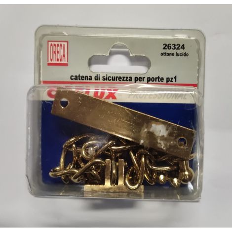 ORECA - CATENA DI SICUREZZA PER PORTE IN OTTONE P1