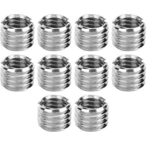 10 Pièces Raccords Filetés Mâle Femelle Réducteurs Acier Inox Outil Réparation Quincaillerie (1/5)