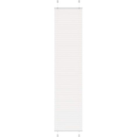 vidaXL Pleated Blind White 45x200 cm Fabric Width 44,4 cm Polyester