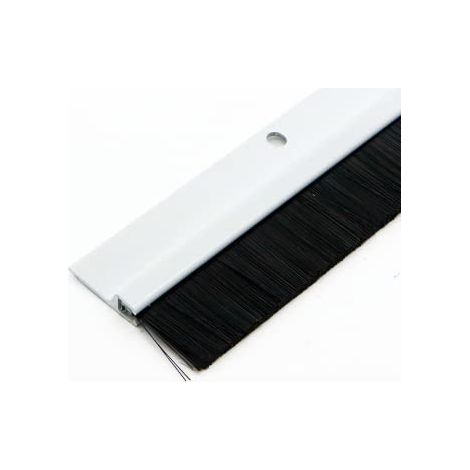 Trintion 100cm Aluminium Draught Excluder Strip - Door Bottom Sweep Dust Seal for Draft Blocker - White (1/5)