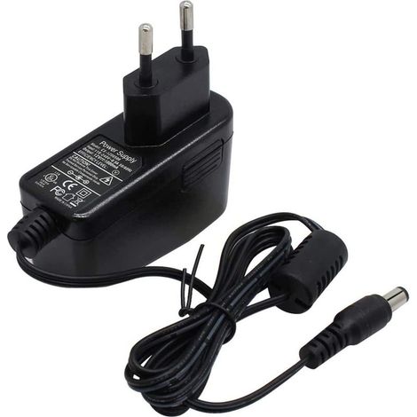 Adaptateur secteur 12V 1A DC pour caméra de sécurité IP/CCTV, cordon d'alimentation AC vers DC, chargeur, sortie DC 12V 1000mA, entrée AC 100V-240V/50 ou 60Hz/0.4A Max, prise UE, noir -INHHUB (1/4)