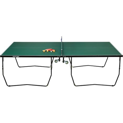 Table de ping-pong pliable 8 roues raquettes balles incluses 274x152,5x76 cm
