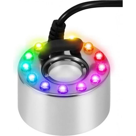 Machine à brumisation ultrasonique avec éclairage LED coloré pour bassins et jeux d'eau (1/5)