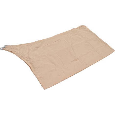 Voile d'ombrage anti-UV pour piscine de jardin, voile solaire imperméable extérieure en polyester, filet de protection solaire rectangulaire 2x3m (modèle : beige forme quadrilatère 2x3m) (1/5)