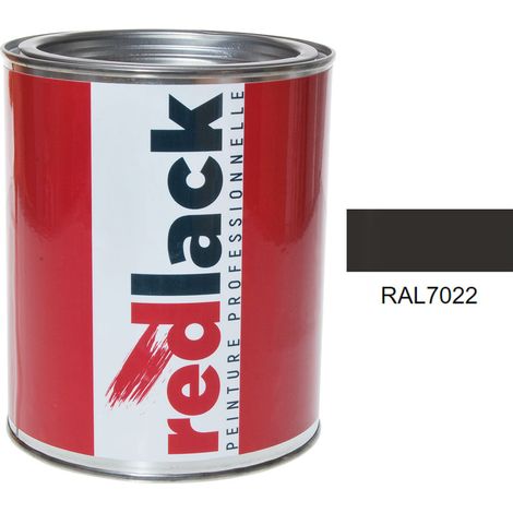 Pot 1L Peinture – RAL 7022 – Gris terre d’ombre – Mat – multisupport – Redlack