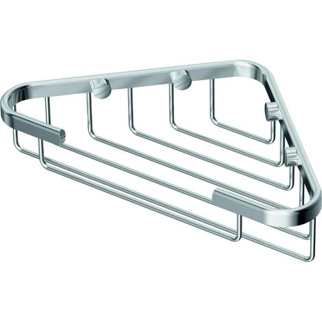 Porte Savon Mural Panier Grille d'angle pour Douche Chrome Fixations incluses A9105AA (1/4)