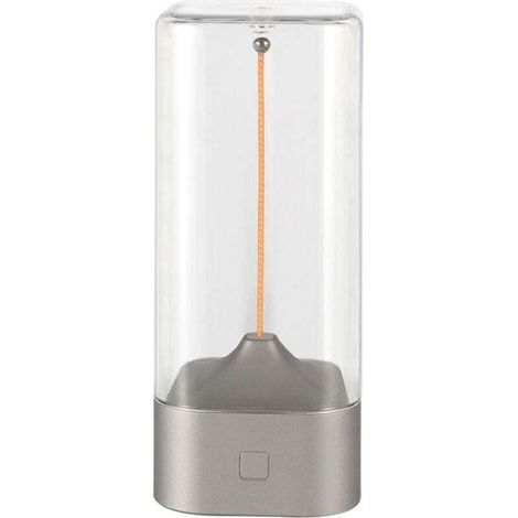 Magnetic Night Light – Interactive Touch Night Light, LED Touch Table Lamp and USB Rechargeable Lighting Accessory for Bedside, Living Room (Silver) (1/5)