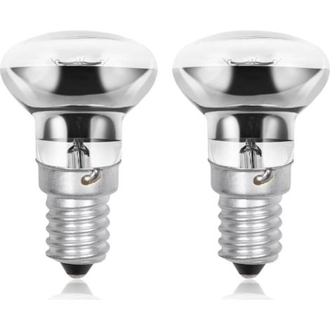 (2-Pack)25W R39 E14 Ampoule Lampe Lave Ampoules Réflecteur SES Petite Vis Edison Ampoule Chauffante pour Lampe Lave, Blanc Chaud 2700K (1/5)