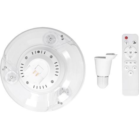 Ceiling Fan with LED Lighting, 3 Color Temperatures, Dimmable, 3 Speeds, Timer, E26/E27 (1/5)
