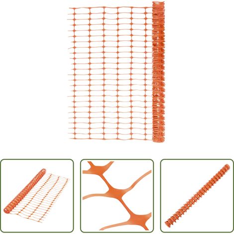 vidaXL Warnnetz -  Gartenzaun 30 m Orange (1/5)