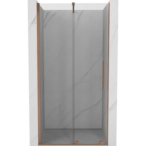 Mexen Velar porte de douche coulissante 120 cm, transparent, cuivre brossé - 871-120-000-01-65 (1/5)