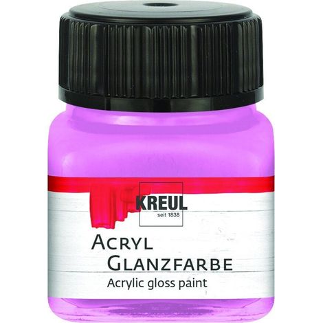 Kreul Acryl Glanzfarbe rosé 20 ml Verzierfarbe