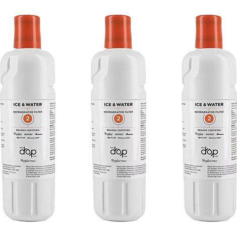 Cartouche Filtre Réfrigérateur - Compatible Edr2rxd1 - NSF Certifié Pour 28 Contaminants - Durée 6 Mois - 3 Pièces