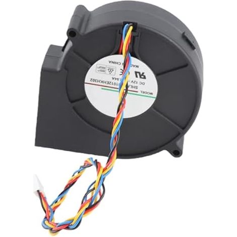 Ventilateur de turbine CC 12 V avec flux d'air pour électronique (1/5)