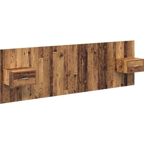 vidaXL Tête de lit avec armoire 3 pcs Bois Ancien Bois d'ingénierie