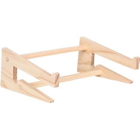 Supporto da tavolo, color legno, per laptop da 15 pollici e superiori. (1/2)